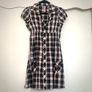 Plaid Mini Dress by Lei